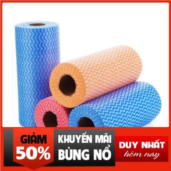 Khăn giấy lau đa năng bằng vải khô không dệt vệ sinh cho phòng nhà bếp tay giầy siêu sạch tiện dụng 50 tờ