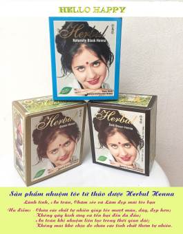 Bột nhuộm tóc thảo dược phủ bạc - herbul henna 60g