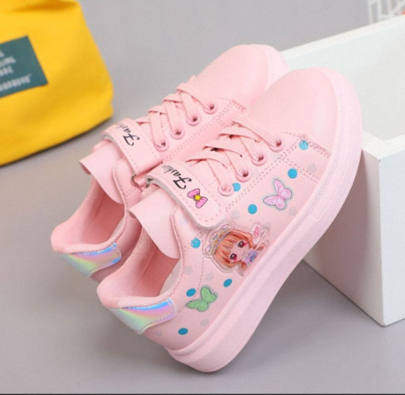 Giày thể thao bé gái in hình công chúa size 26 - 37 , giày đi học bé gái - tt220