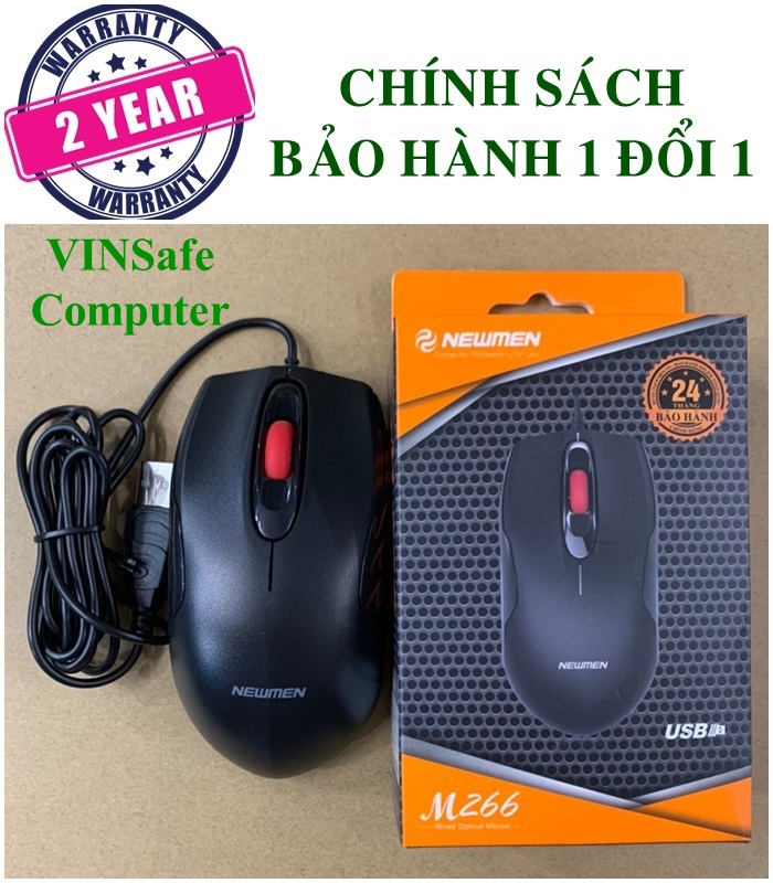 Chuột có dây gaming Newmen M266 dùng cho văn phòng, chơi game