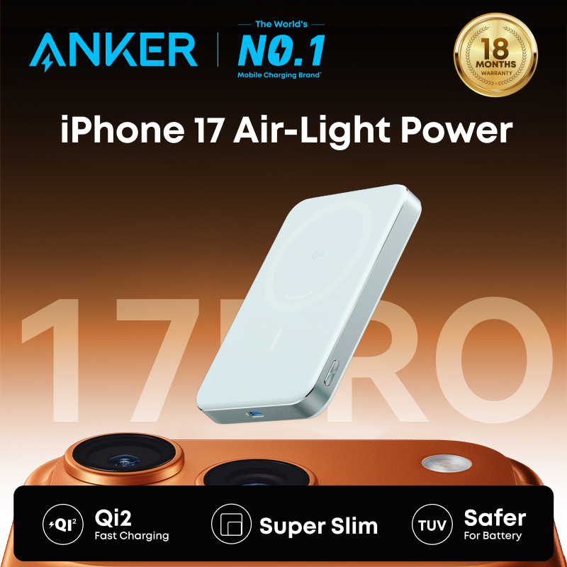Anker Maggo Power Bank: 10000Mah Magnetic Wireless Charger For