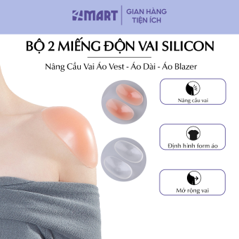 Miếng độn vai nữ, độn vai nam, dán độn vai áo vest bằng silicone, đồ đệm, lót vai áo, nâng cầu vai áo dài, áo blazer.