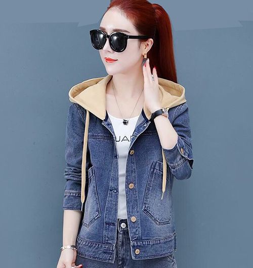Áo khoác Jean nữ áo khoác nữ có nón