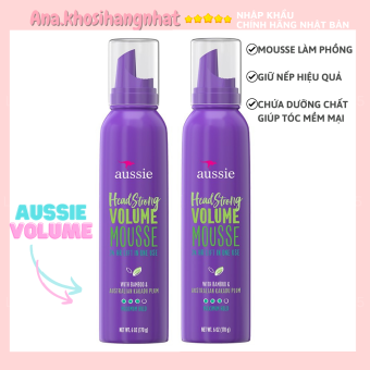 Aussie Mousse Volume 170g Mousse làm phồng và tạo kiểu tóc bồng bềnh