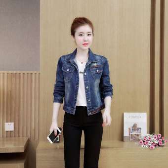 Áo khoác jean viền túi