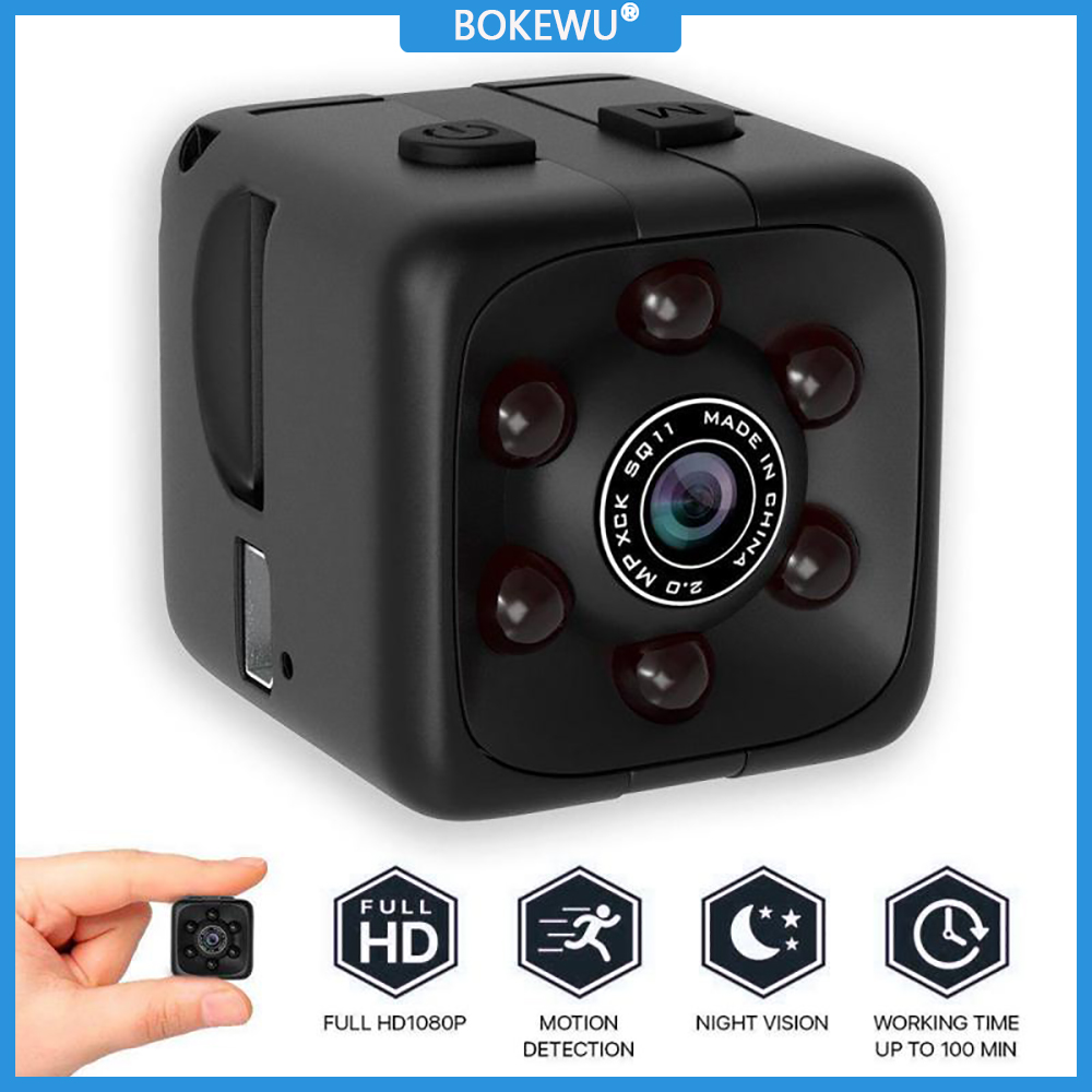 Bokewu camera mini 1080p camera quan sát ban đêm hd máy quay dv thể thao camera siêu nhỏ dvr phát hiện chuyển động