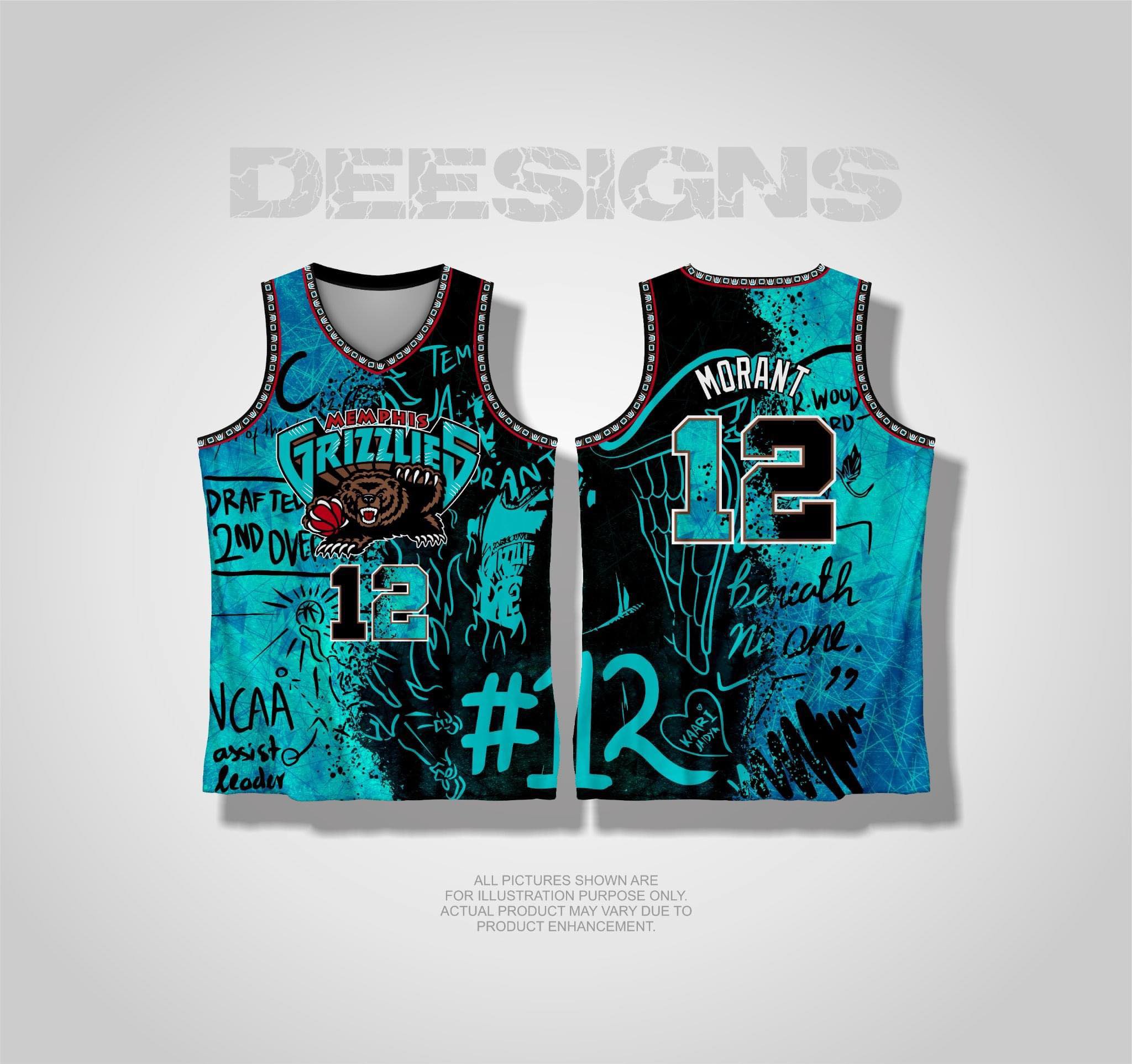 THL Memphis Grizzlies City edition Full Sublimation Jersey