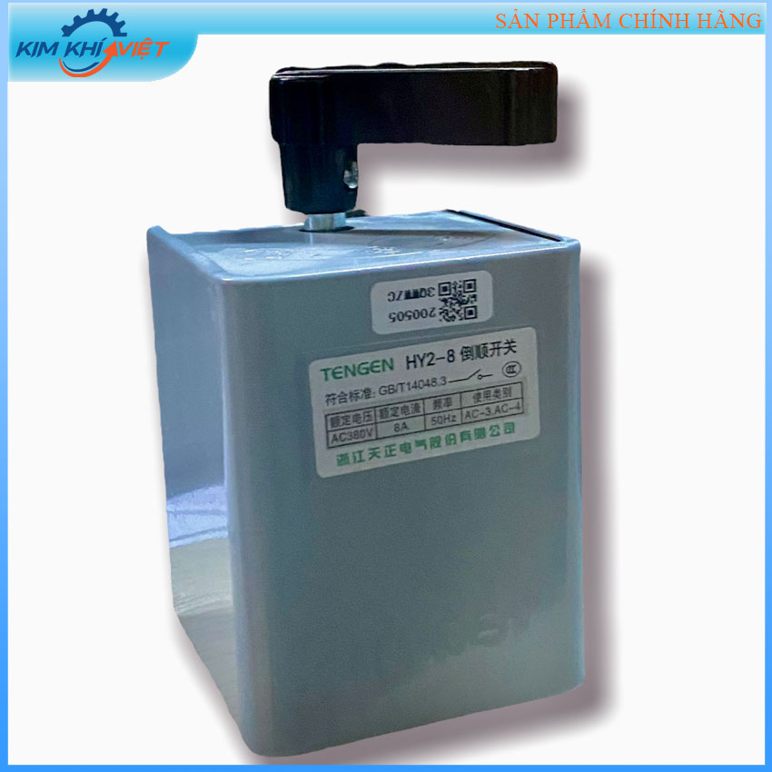 Công tắc đảo chiều động cơ điện một pha. Sử dụng cho máy uốn ống A2 và BA4. Công tắc điện đảo chiều động cơ điện 220V-380V.
