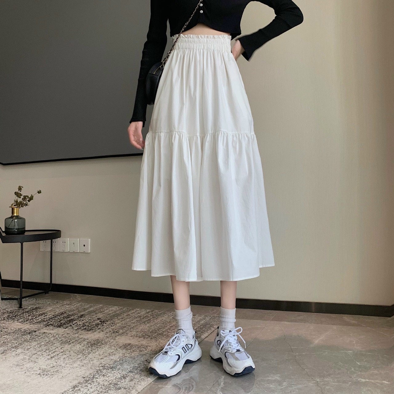 Chân váy Ulzzang dài, Chân váy chữ dài, Chân váy nữ siêu cá tính.