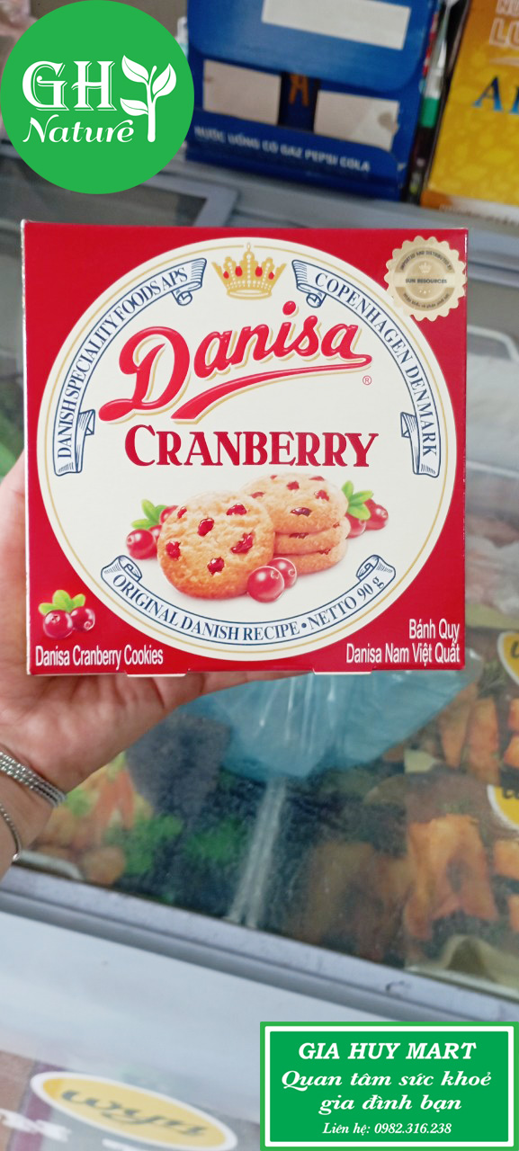 Bánh quy bơ danisa 90g vị việt quất hàng nhập khẩu chính hãng