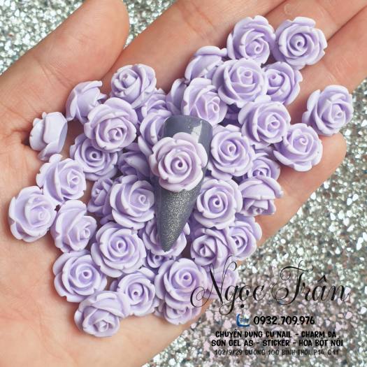 Hoa Hồng 5D | Màu Pastel | Trang Trí Móng Tay HZ02