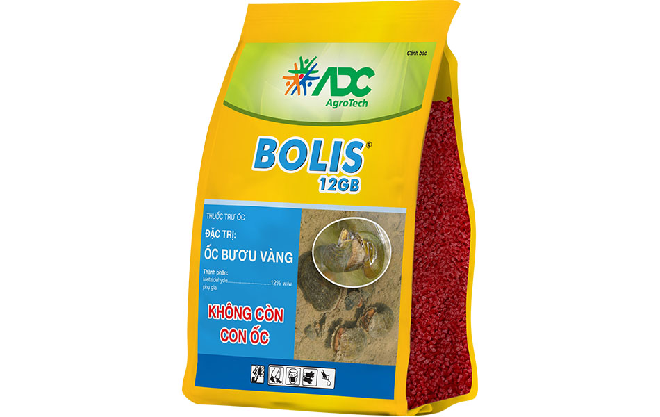 Bolis 12gb gói 1kg trừ ốc bươu vàng, ốc sên, ốc ma