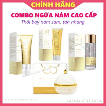 Combo NGỪA NÁM CAO CẤP Magic Skin 4 sản phẩm - LOẠI BỎ Nám Sạm, Tàn Nhang
