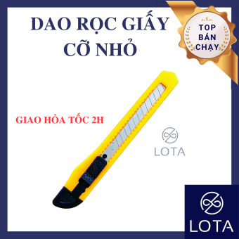 DAO RỌC GIẤY CỠ NHỎ CAO CẤP TOLSEN 30004 dụng cụ cắt thùng carton dao cắt giấy siêu sắc bén đồ nghề tháo gỡ băng keo đóng thùng dao rạch giấy bền đẹp giá rẻ LOTA SHOP