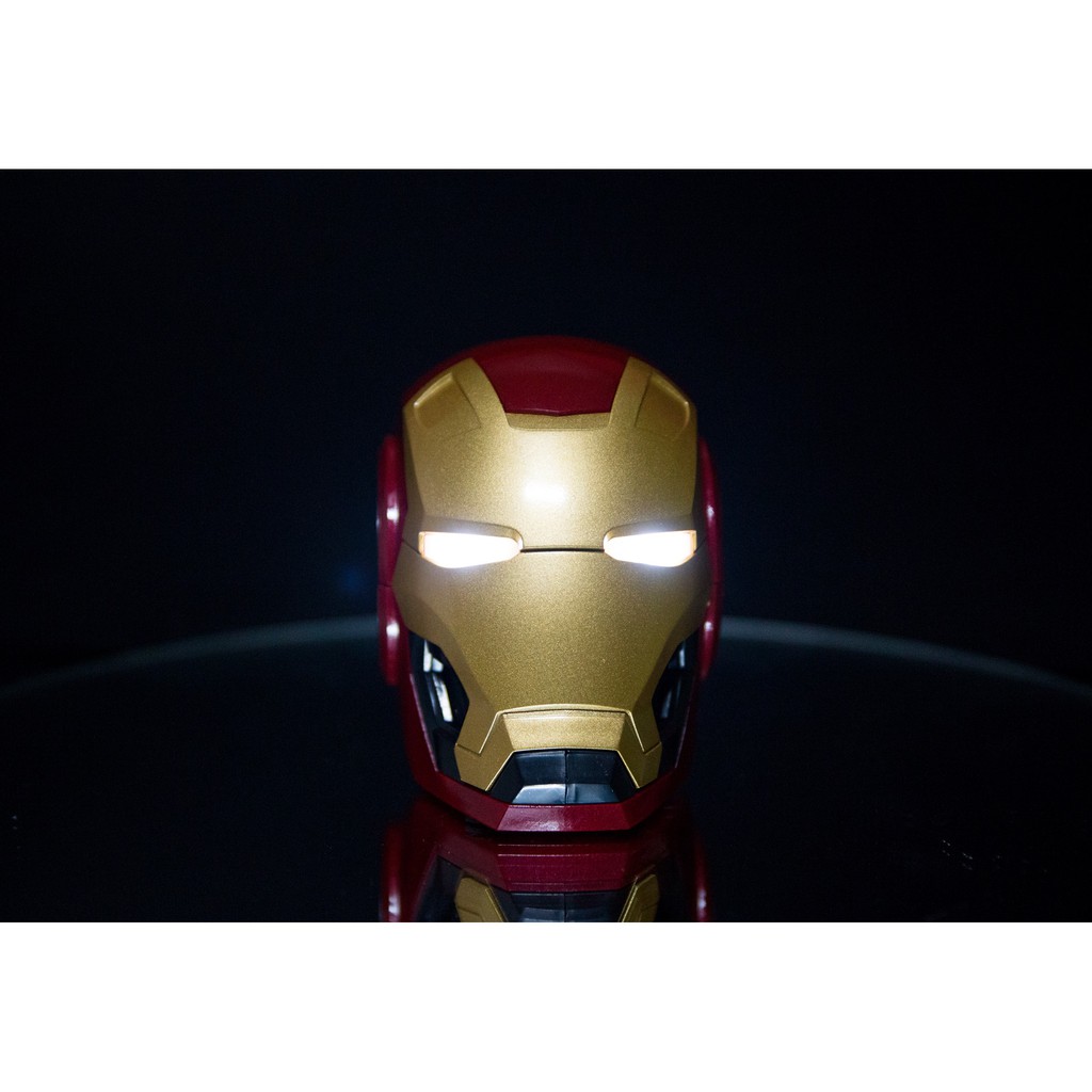 Loa bluetooth nghe nhạc siêu chất ngầu hình iron man bảo hành 1 năm - âm thanh siêu chất lượng - thiết kế siêu chất