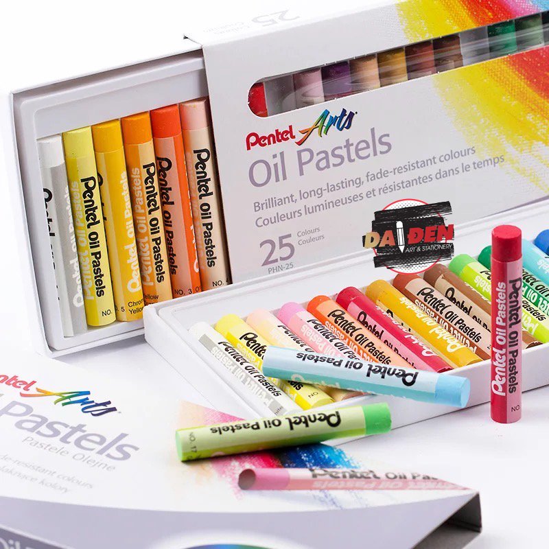 Màu sáp dầu oil pentel 12/ 16/ 25/ 36/ 50 màu