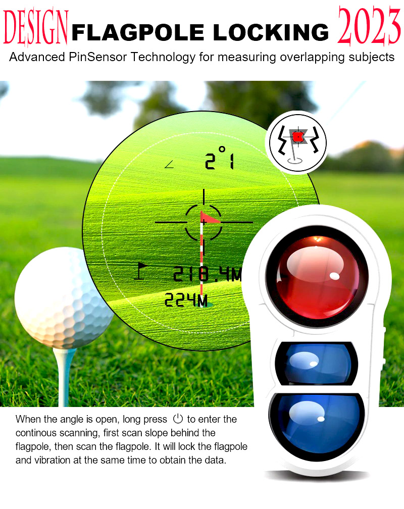 Thiết kế 2023 – máy laser đo khoảng cách cho người chơi golf rangefinder - ống nhòm săn bắn - đo xa laser – loại 1