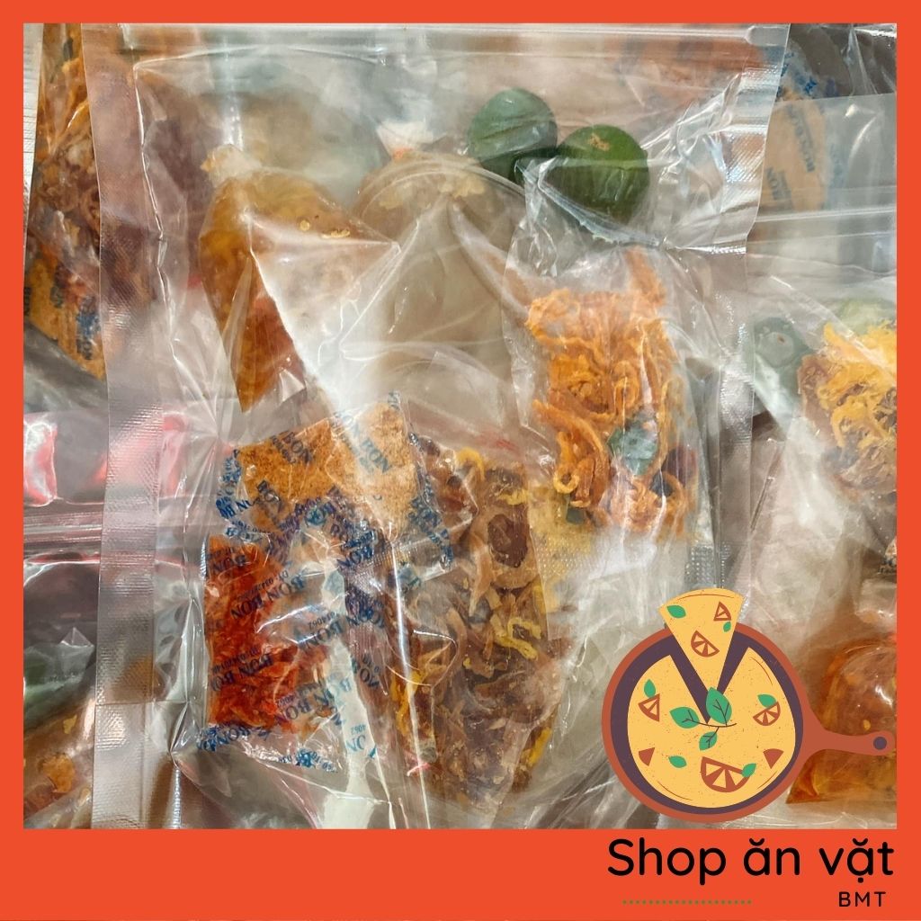 Bánh tráng trộn muối ớt xanh 7 vị Bon Bon bánh tráng phơi sương Tây Ninh - 14020068