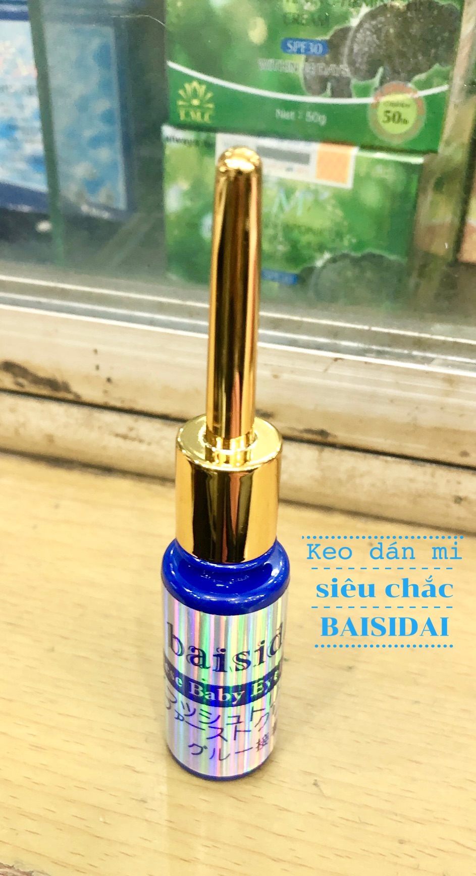 KEO DÁN MI SIÊU CHẮC BAISIDAI NHẬT BẢN 15ML CHAI MÀU XANH DƯƠNG