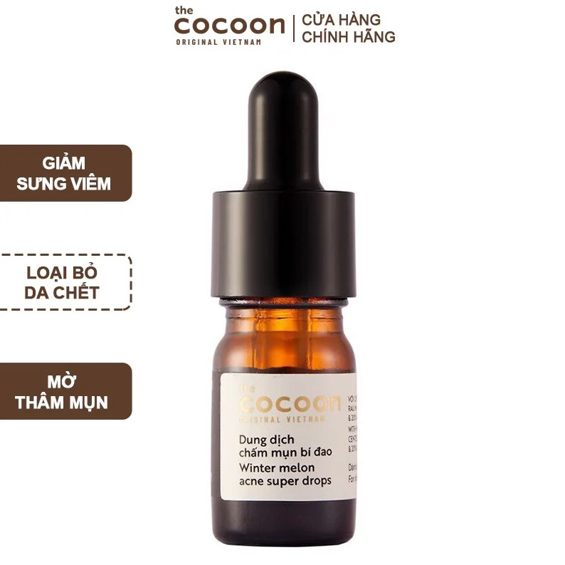 Dung dịch chấm mụn bí đao Cocoon 5ml giảm mụn sưng viêm nhanh chóng, mờ vết thâm do mụn để lại Mỹ Phẩm Sỉ Emer