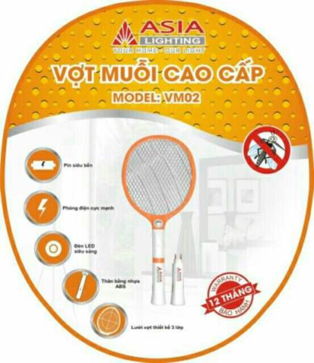 Vợt bắt muỗi mới asia lighting HÀNG SẢN XUẤT( NÓI KHÔNG VỚI HÀNG TRUNG QUỐC) - VM 03