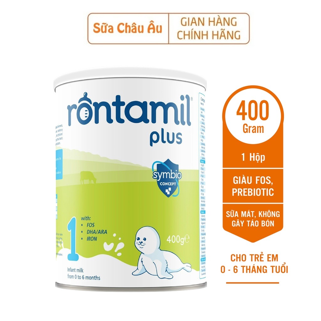 Sữa bột sinh học Rontamil số 1 nhập khẩu Hà Lan cho trẻ sơ sinh 400g