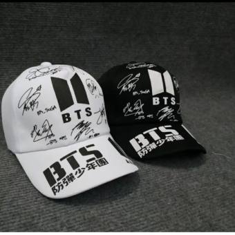 Mũ lưỡi trai nón nam nữ thời trang thêu BTS chữ ký mới vải cotton thoáng khí - MinhNhat