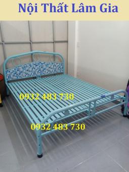 Giường sắt đơn - đôi giá rẻ 1m8x2m - Nội Thất Lâm Gia quận 4 HCM
