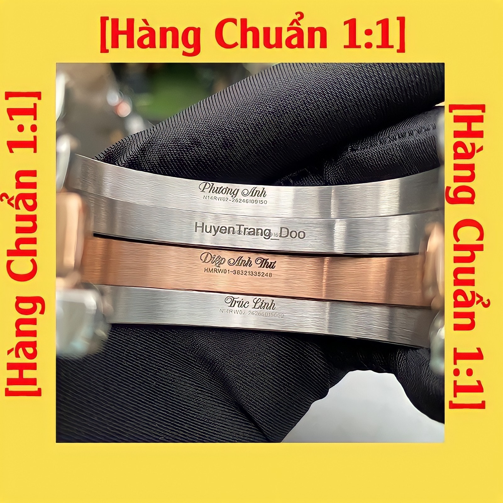 Vòng tay Cuff DW Ver 2 Khắc Tên - Tặng kèm khắc icon miễn phí