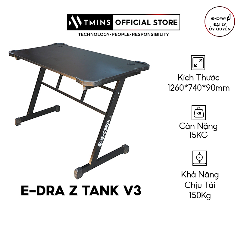 Bàn gaming e-dra z tank v3 hàng chính hãng - bảo hành 12 tháng
