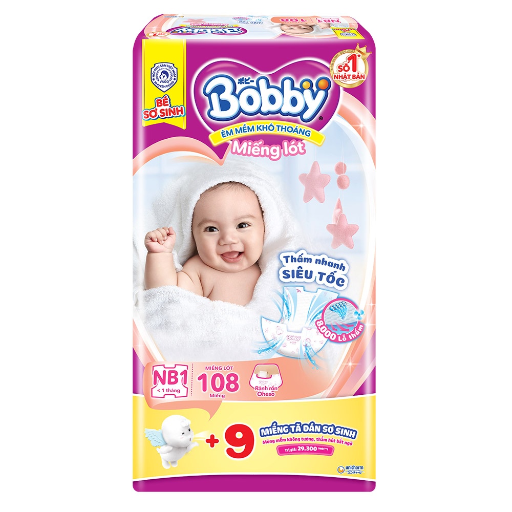 Siêu sale tã dán bobby đủ size s, m, l, xl
