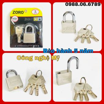 ổ khóa ZORO 4 phân ,chìa muỗng ⚡chính hãng⚡ ổ khóa chống trộm cao cấp công nghệ Mỹ - ổ khóa cửa nhà chống rỉ sét,chống nước, bảo hành 5 năm
