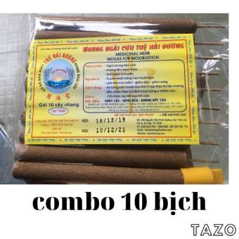 Combo 10 bịch - Nhang Ngải Cứu Tuệ Hải Đường - 10 cây/ bịch