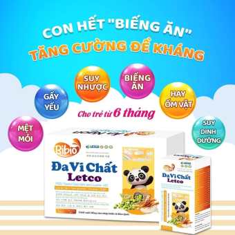 Đa Vi Chất, siro ăn ngon, giúp bé ăn ngon, tăng hấp thu, tăng sức đề kháng –hộp 24 gói