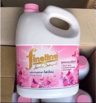 Kho hàng chuyên sỉ 1 thùng Nước Giặt Xả Fineline Thái Lan 3000ml - Màu hồng- Sỉ lẻ