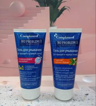Gel rửa mặt Compliment No Problem giảm viêm, mụn