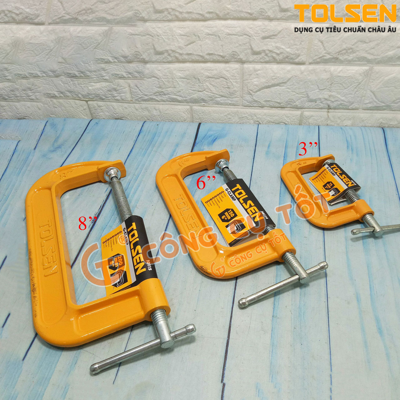 Cảo chữ c - vam chữ c tolsen size tùy chọn