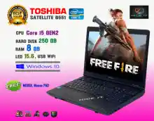 ภาพขนาดย่อสินค้าโน๊ตบุ๊ค Notebook Toshiba Core i5 Ram 8 GB (GTAV, Fifa4, ROV, PUBG Lite, Freefire, Sim4 ทดสอบแล้วเล่นได้ครับ)