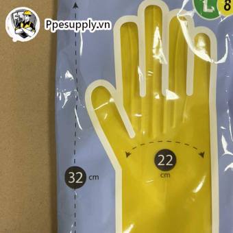 Găng tay cầu vồng✅Giá sỉ✅ Găng tay cao su bảo hộ, Găng tay cầu vồng combi- 32cm TRUNG