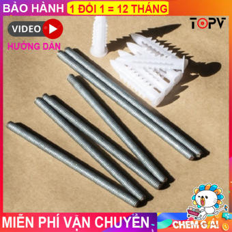 Chốt âm kệ treo tường TOPV chốt âm tường đỡ kệ gỗ vít âm giá rẻ tắc kệ nhựa dạng bướm vít nở TopV Home