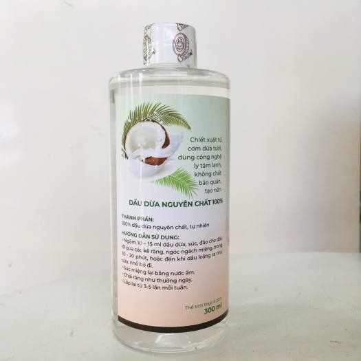 Dầu Dừa Súc Miệng Dr.Phi Chại 300ml  - Chiết Xuất Tươi Nguyên Chất 100% - cvspharmacy