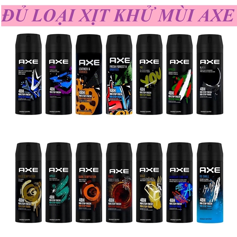 Xịt Khử Mùi Axe Cho Nam 150ml
