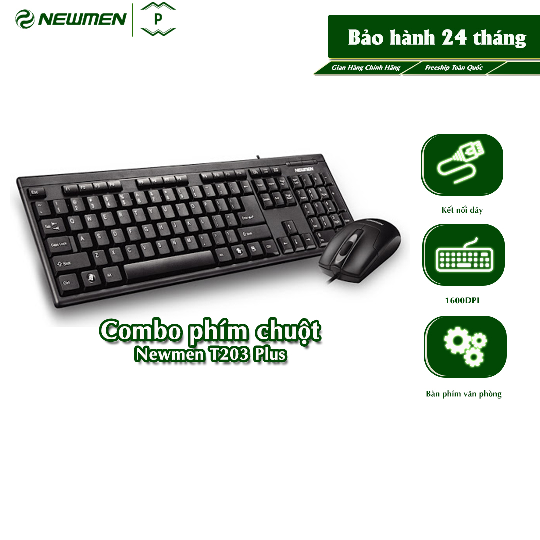 Bộ Bàn Phím, Chuột Máy Tính Newmen T203Plus - Hàng Chính Hãng