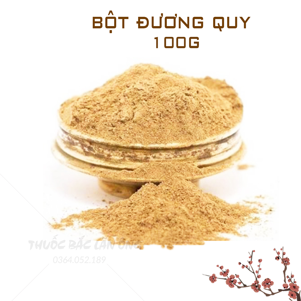 Bột đương quy 100g (Bột sâm đương quy nguyên chất nghiền mịn)