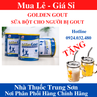 Sữa Non GOLDEN GOUT [Chính Hãng-Giá Sỉ] Giải Pháp Tối Ưu Dành Cho Người GOUT, Lon Sắt 650g - Trung Sơn 1