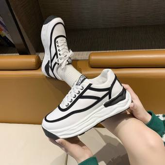 Giày Nữ Sneaker viền sọc Đế Độn Giày Thể Thao Nữ Giày Bata Siêu Chất 1976 sport