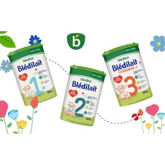 Sữa bột công thức Blédilait 1,2,3 900g
