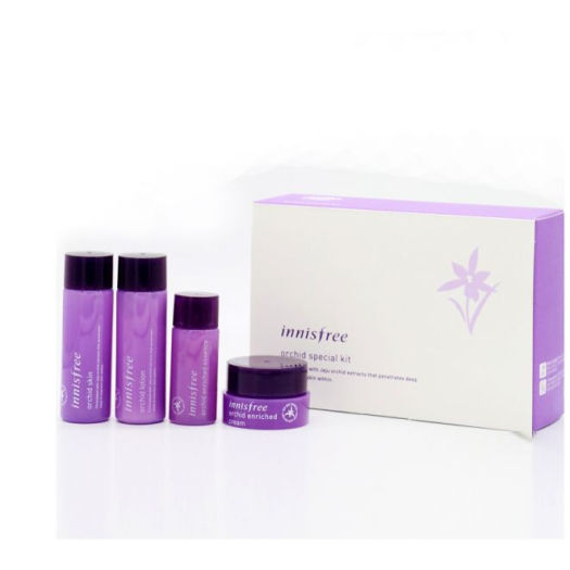 Bộ dưỡng trẻ hóa da Hoa Lan Tím Hàn Quốc  Innisfree Orchid Special Kit 4 Items