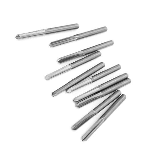 10 Cái Mũi Phay Gỗ CNC 3.175Mm Dao Phay Khắc Thép Vonfram, 90*0.1