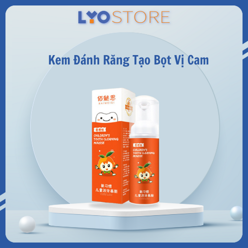 Kem đánh răng tạo bọt cho bé YUME SHOP - VỊ CAM